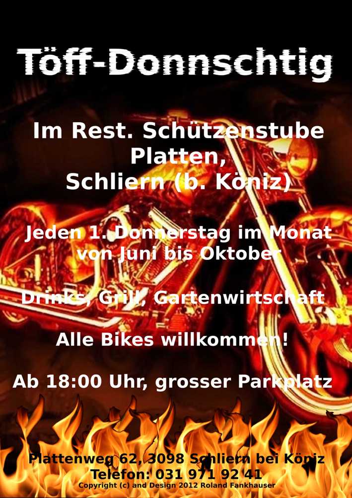 T&ouml;ff-Donnschtig in der Platte, Sch&uuml;tzenstube, jeden 1. Donnerstag im Monat